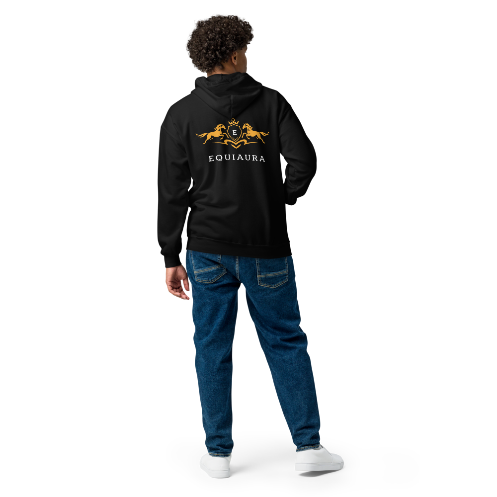 EQUIAURA Men's Zip Hoodie - Black