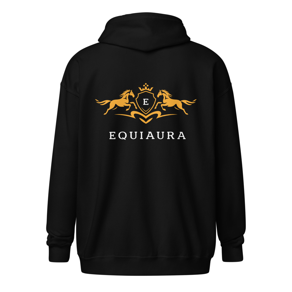EQUIAURA Men's Zip Hoodie - Black