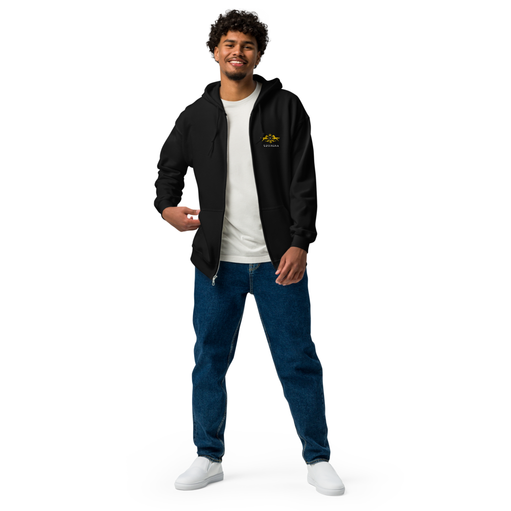 EQUIAURA Men's Zip Hoodie - Black