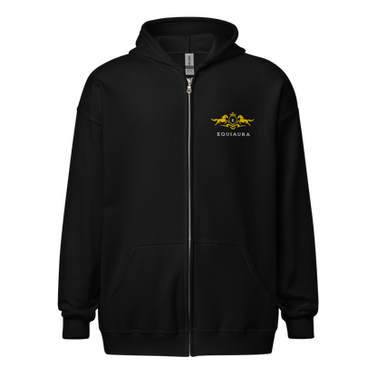 EQUIAURA Men's Zip Hoodie - Black