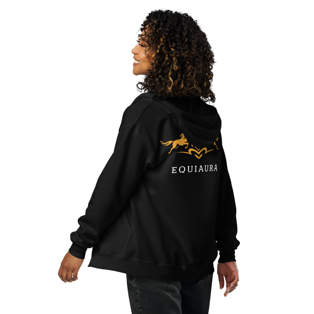 EQUIAURA Women's Zip Hoodie - Black