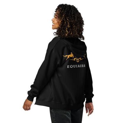 EQUIAURA Women's Zip Hoodie - Black