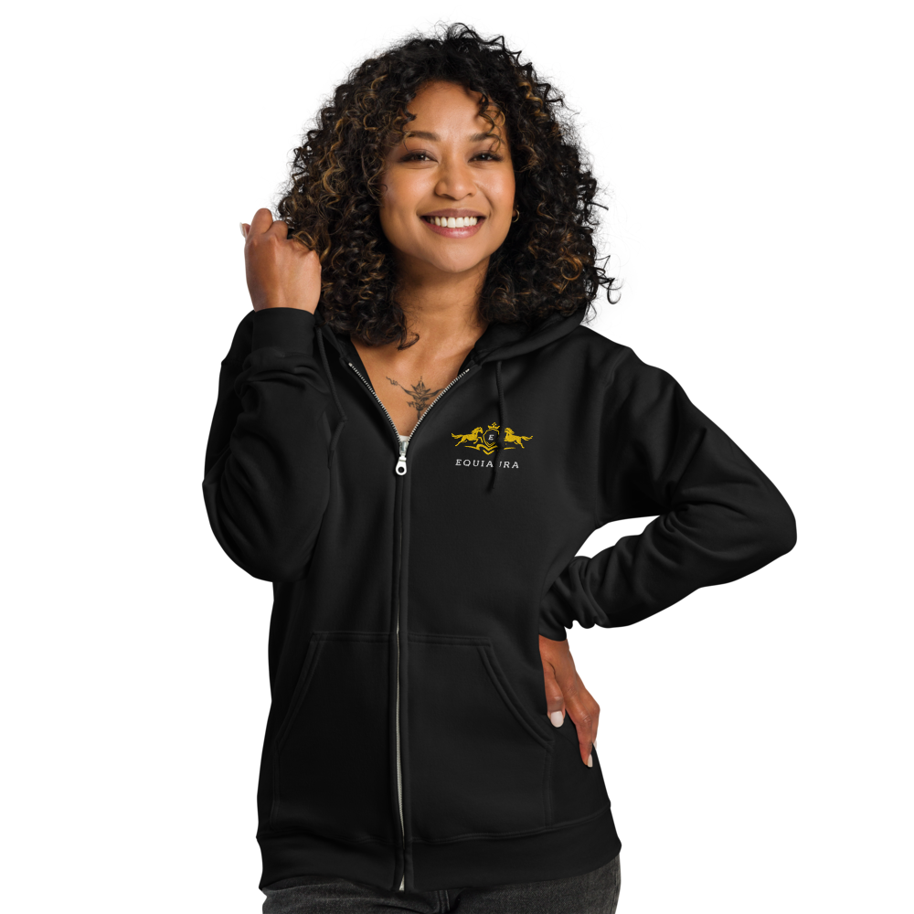EQUIAURA Women's Zip Hoodie - Black